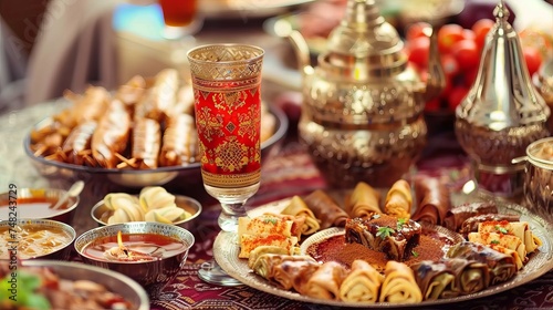 Ramadan Karim Colorful Islamic Abstract Background