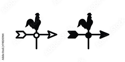 weather vane icon. sign for mobile concept and web design. vector illustration