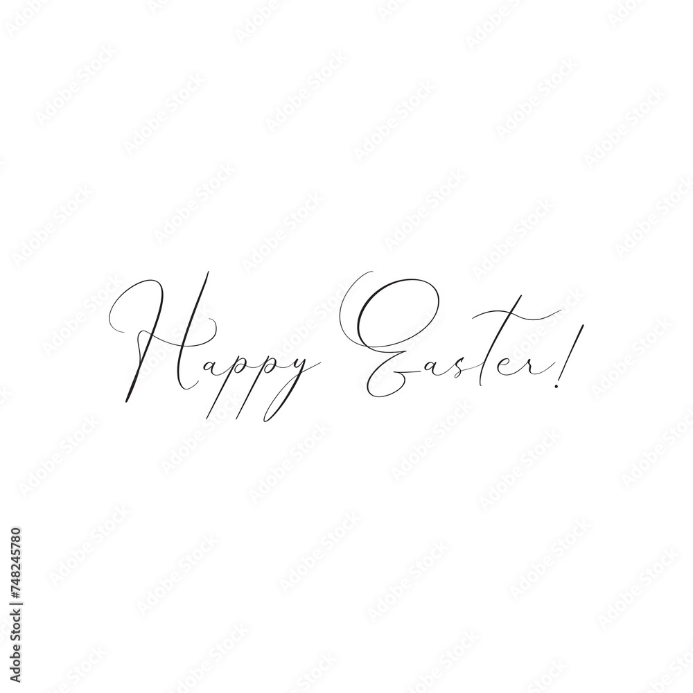 Happy Easter quote greeting lettering Happy Easter quote greeting lettering