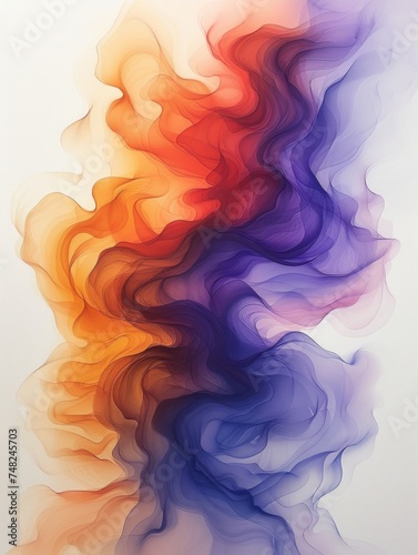 Watercolor Abstract Inspiration Generative AI