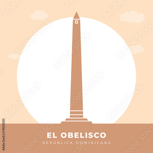 Simple and striking design of the Obelisk in Santo Domingo