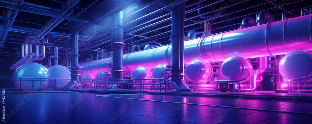 Visualize the intricate workings of an oil refinery machine, Modern oil refinery factory and oil refinery plant with intricate piping systems Visualize the intricate workings of an oil refinery machine, Modern oil refinery factory and oil refinery plant with intricate piping systems