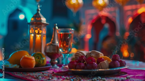 Ramadan Karim Colorful Islamic Abstract Background