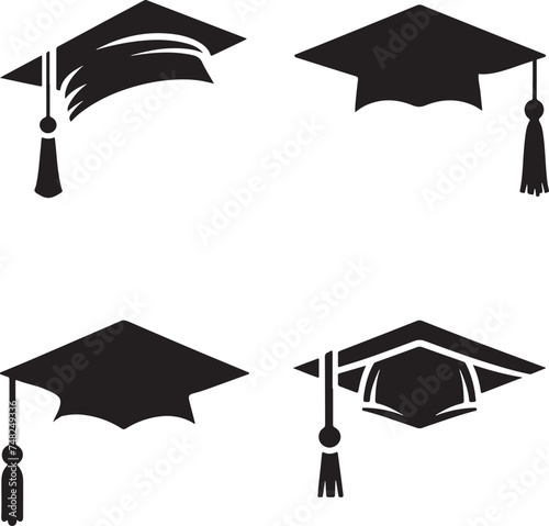 graduation cap vector illustration 