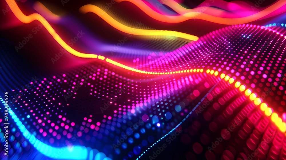 Neon abstract colourful background images