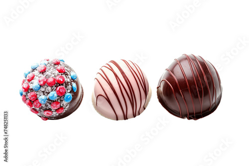 colorful chocolate isolated
