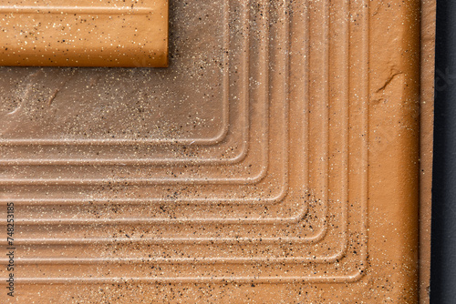Texture of a wall made of ceramic tiles. background