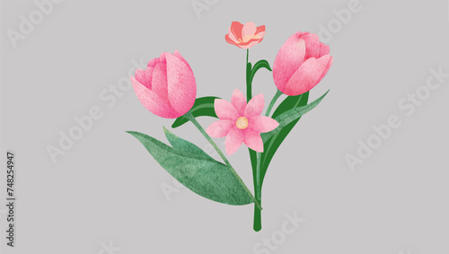 Find tranquility under the canopy of a tulip tree with this serene illustration. Ideal for creating a peaceful ambiance in your designs.