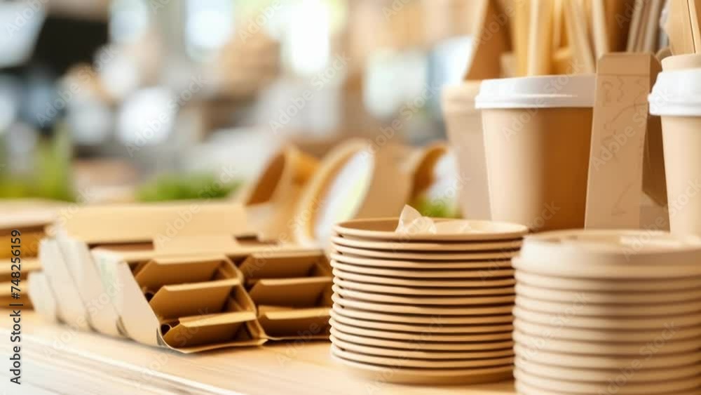 A closeup of a products packaging made from biodegradable or compostable materials emphasizing the brands dedication to sustainable packaging solutions. A closeup of a products packaging made from biodegradable or compostable materials emphasizing the brands dedication to sustainable packaging solutions.