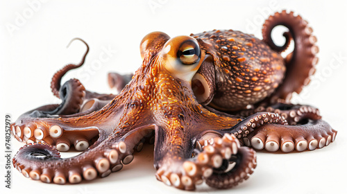 Live Octopus isolated