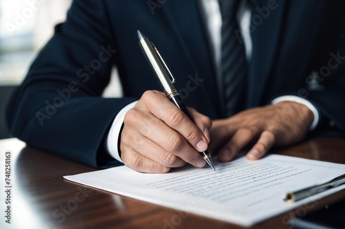 Contract E Signature Employee Signing Law Document photo