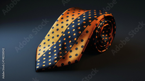  luxury mens neck tie in the style of polka dot de