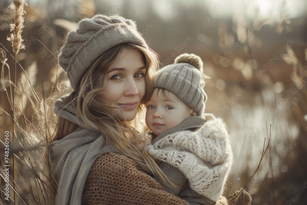 Mother and Child Sharing a Priceless Moment of Tender Affection Mother and Child Sharing a Priceless Moment of Tender Affection
