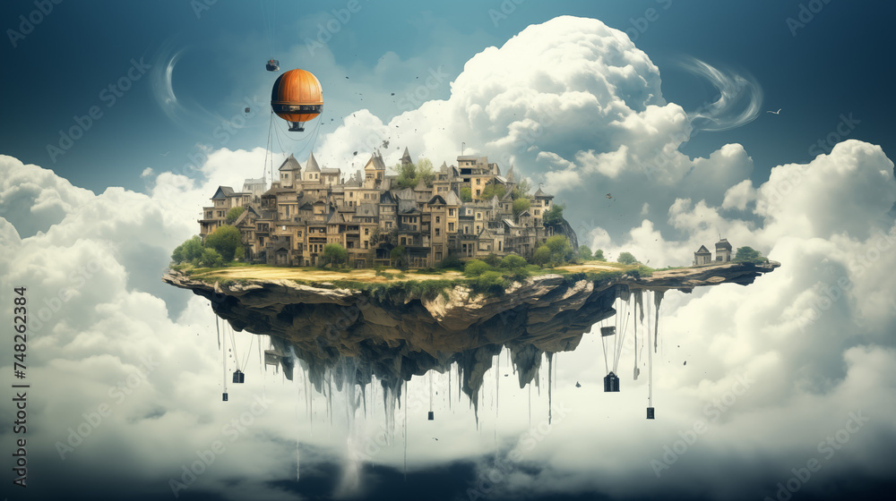 Obraz premium Quantum leaps of imagination.Wallpaper Backgound