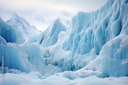 Melting icebergs in Arctic landscape photo