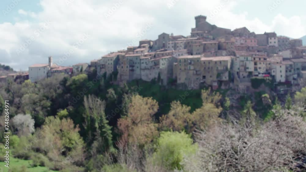 Amazing Tuscany cityscape from aerial view shot against cloudy sky background, cultural heritage of Tuscany region Amazing Tuscany cityscape from aerial view shot against cloudy sky background, cultural heritage of Tuscany region