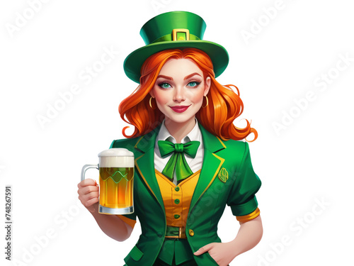 Irish Festivities in Full Swing. Generative AI