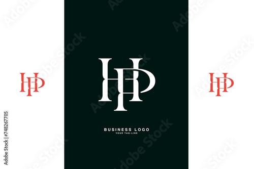 HP, PH, H, P, Abstract Letters Logo Monogram
