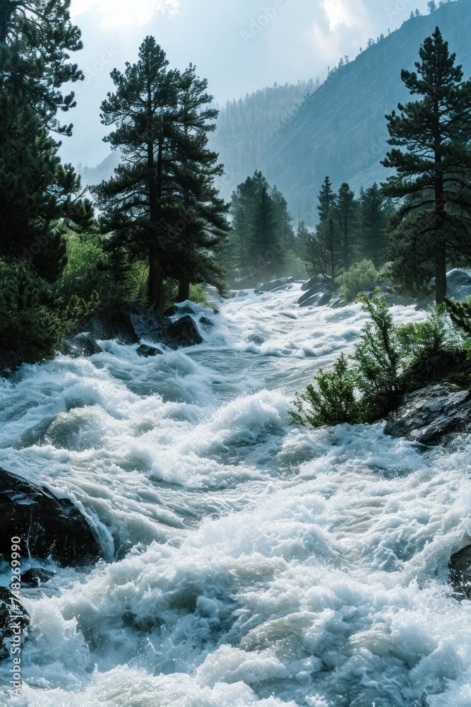 a river running through a forest
