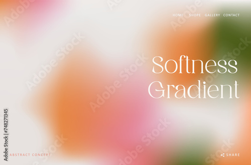 Trendy gradient pastel spring fluid wave background landing page, colorful abstract liquid. Red and green design wallpaper for banner, poster, cover, flyer, presentation, advertising