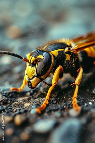 a close up of a bee © sam