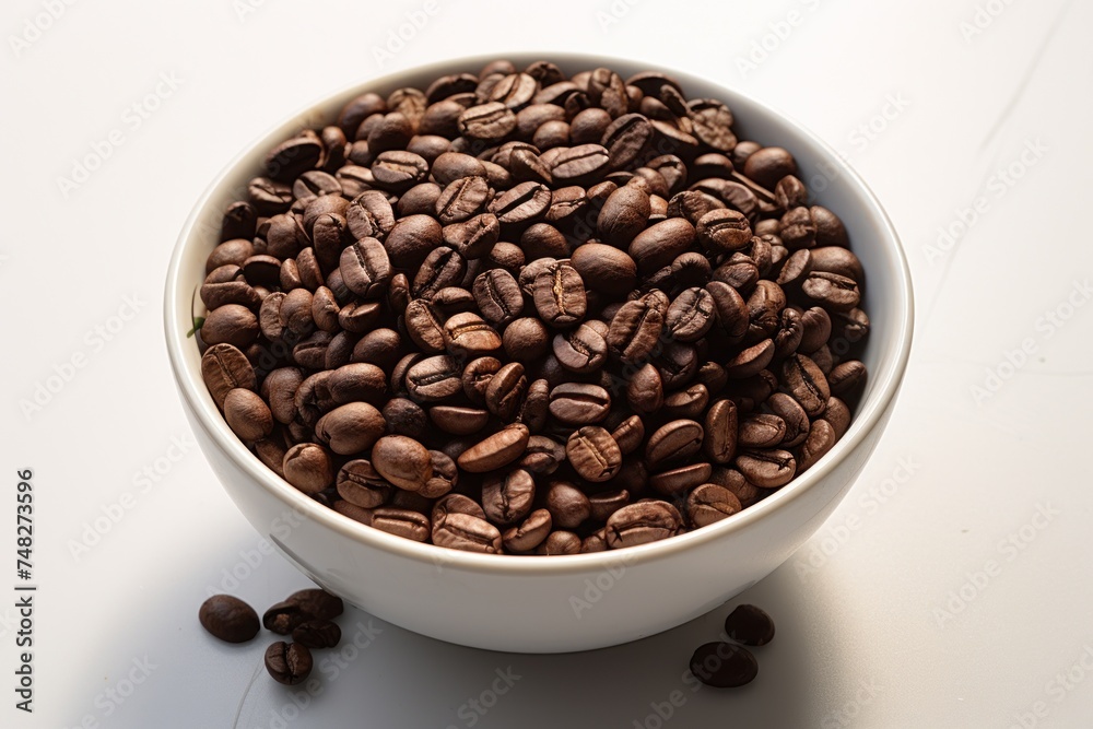 Fototapeta premium a bowl of coffee beans