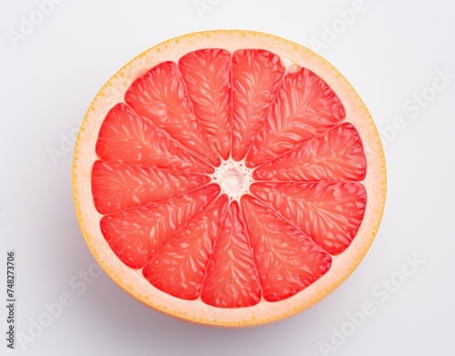 a half of a grapefruit