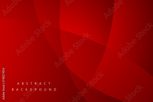 Red curve overlap modern background for corporate concept, template, poster, brochure, website, flyer design. Vector illustration photo