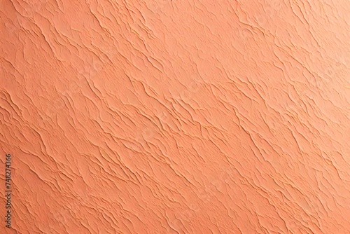 Close-Up of Peach fuzz color Textured wall background