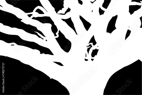 ramas, arboles, siluetas, vegetacion, roble, bosque, paisaje, vector, hojas, abstracto, sauce, tronco, malesa, pegatina