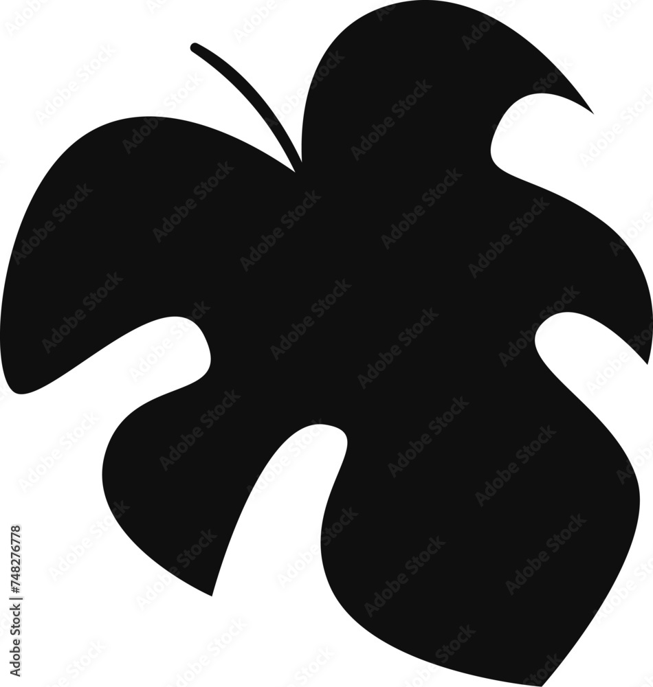 Obraz premium Tropical Leaf Silhouette