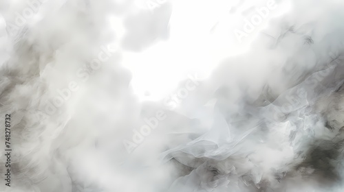 Realistic Fog, smoke, cloud overlay on black background. white dust background texture.