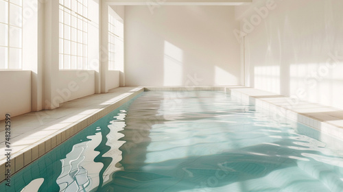 Minimalistic Indoor Pool Area © Max