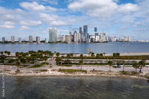 Aerial photo of Miami city skyline, Florida, USA. January 4, 2024.  © Creative Studio 79