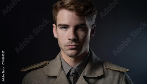 portrait of a military man photo