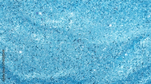 Blue glitter sparkles scattered on a solid blue backdrop, creating a mesmerizing effect. Sparkles of different sizes add depth and dimension, perfect for a touch of glamour in your projects.