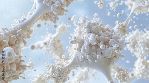 Calcium+3D render,3D illustrate photo