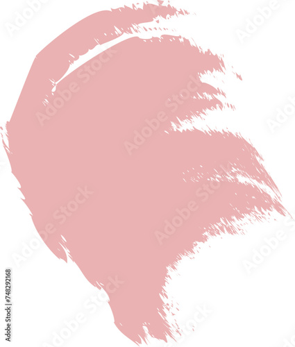 Brushstroke swatch. Makeup paint strokes with fashion colors, collection patches and smudge effect. Swatches makeup different tones of trend cosmetics. for presentation, isolated on transparent, png