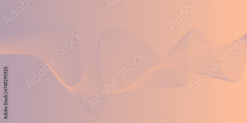 Fluid plain poster cover. Simple and soft light purple, pink, beige vector gradient background. Abstract geometrical template with blend shapes with waves for banner. Minimalistic backdrop with lines
