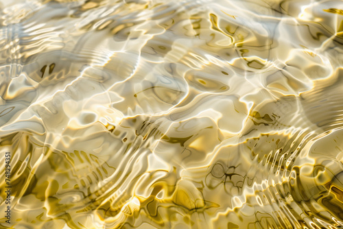 water ripples in gold and white tones  1 