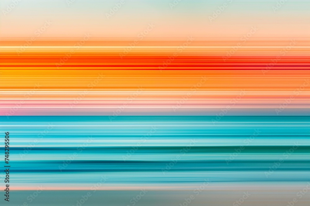 Abstract Blur of Warm and Cool Hues