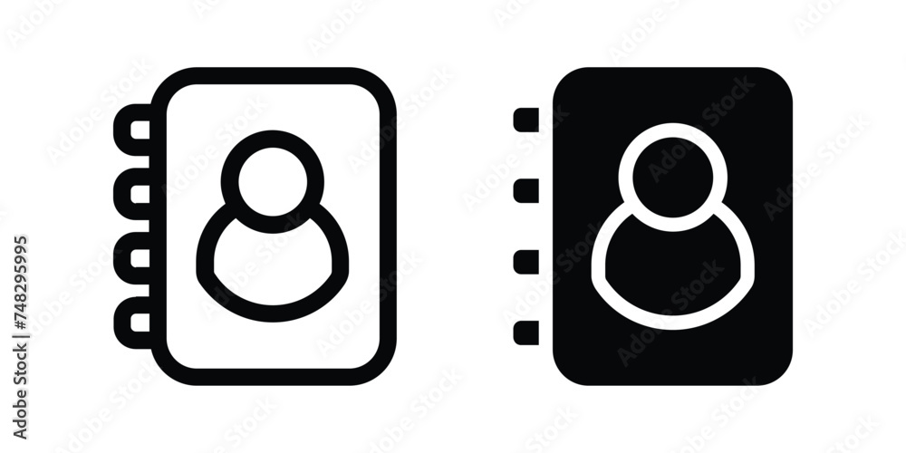 Contact icon. flat illustration of vector icon Contact icon. flat illustration of vector icon