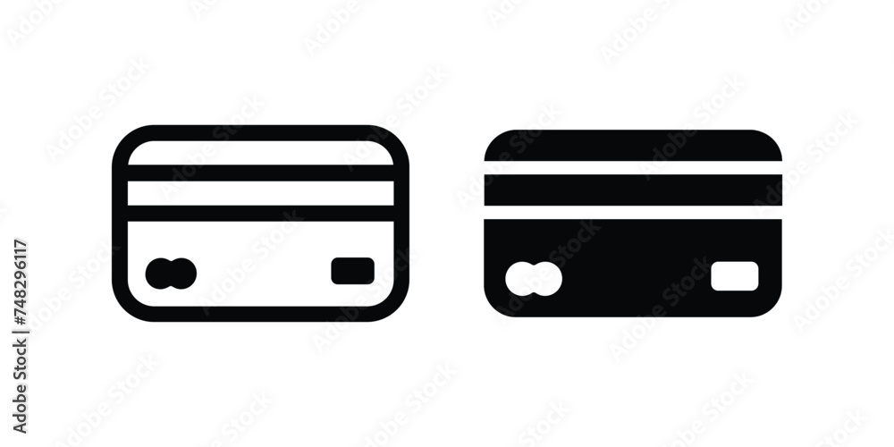 Credit card icon. flat illustration of vector icon Credit card icon. flat illustration of vector icon