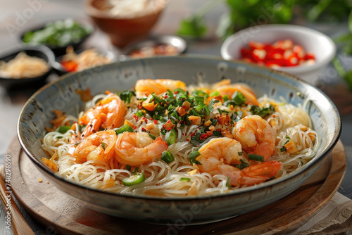 Shrimp Vermicelli Bowl with Herbs and Peanuts