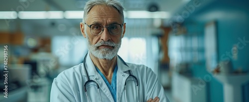 a doctor with his arms folded facing the camera