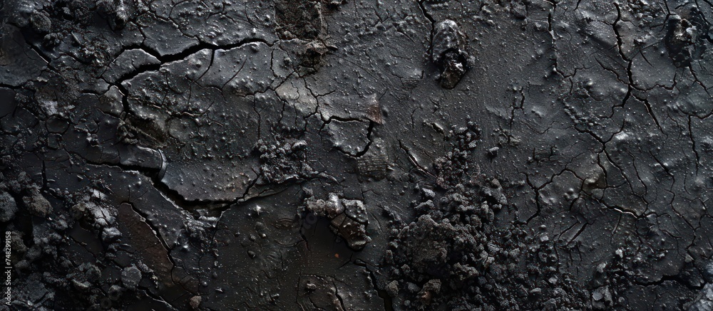 black soil with clay - obrazy, fototapety, plakaty 
