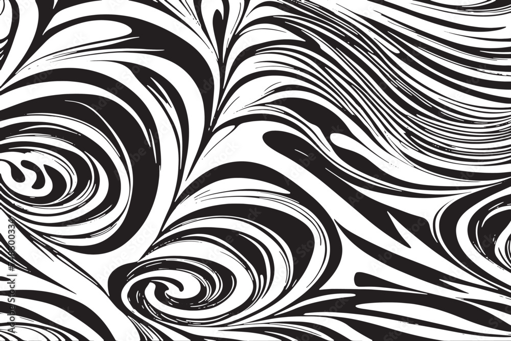 black texture on white background, vector image black and white