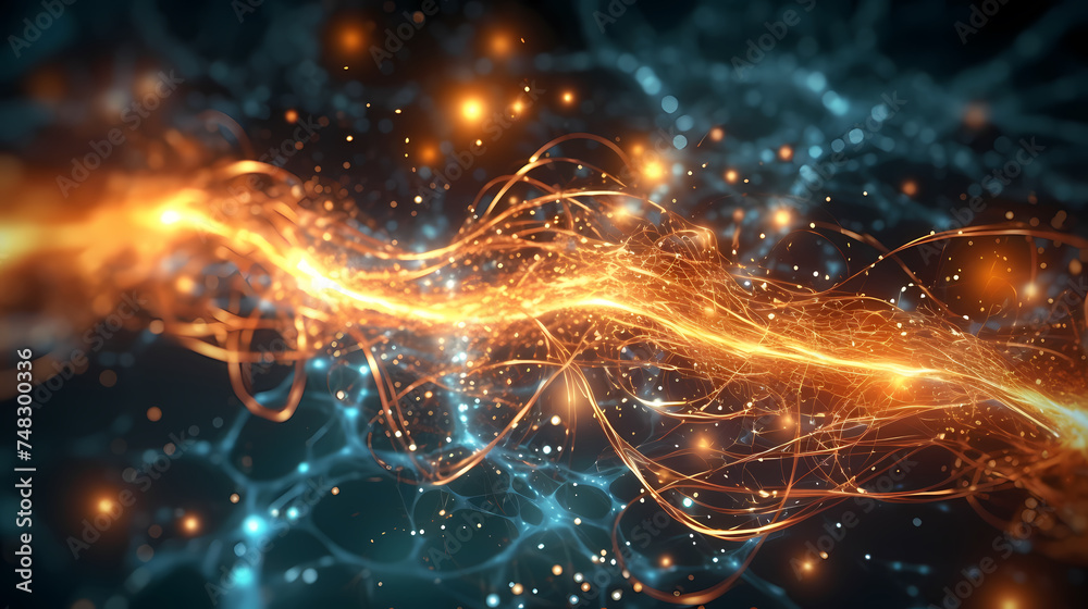 Magical abstract background with sparkling light trails Magical abstract background with sparkling light trails