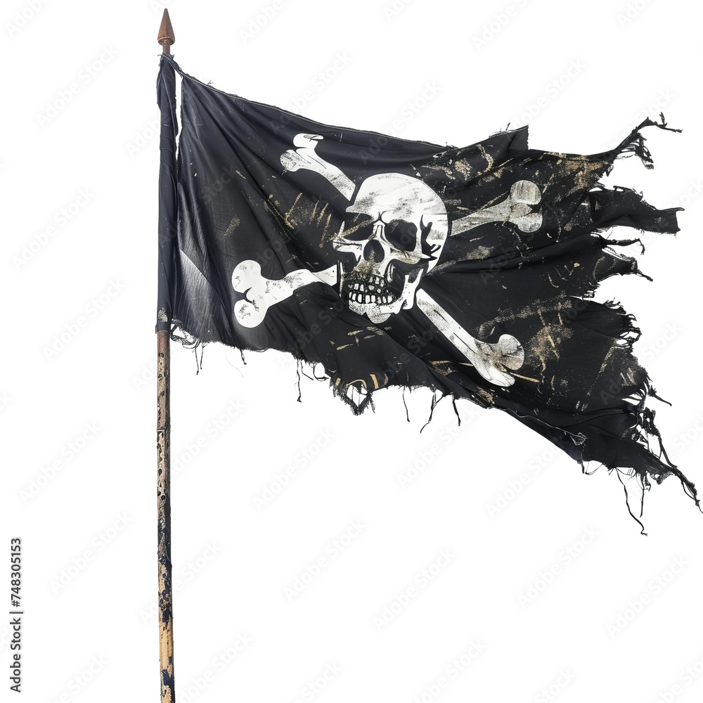 Fototapeta premium jolly roger pirate flag