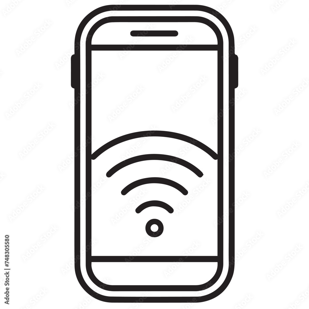 phone isolated on white background phone isolated on white background